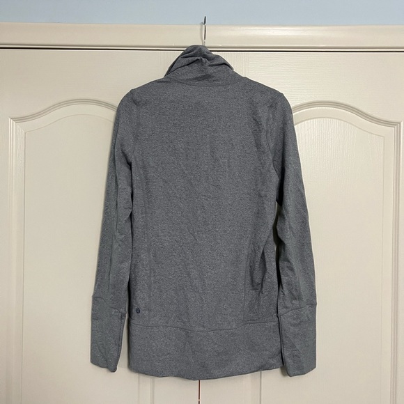 Lululemon In Stride Jacket Heathered Fossil /Blurred Blossoms White Size 6 - Picture 9 of 14